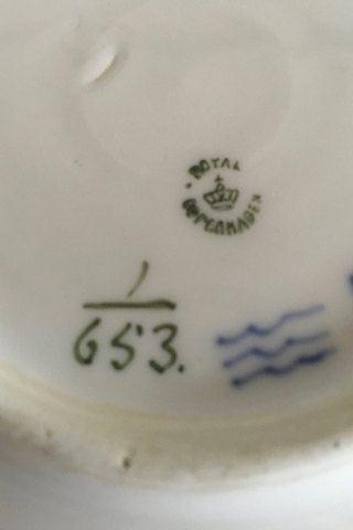 Royal Copenhagen Musselmalet Halvblonde Tallerken No 653 - Danam Antik