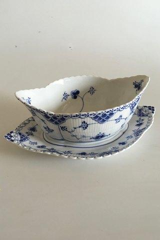 Royal Copenhagen Musselmalet Helblonde Sauceskål med underfad No 1105 - Danam Antik