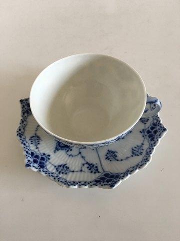 Royal Copenhagen Musselmalet Helblonde Tekop med underkop No 1130 - Danam Antik