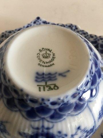 Royal Copenhagen Musselmalet Helblonde Tekop med underkop No 1130 - Danam Antik