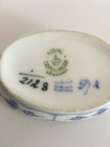 Royal Copenhagen Musselmalet Riflet Ovalt Saltkar No 2158 - Danam Antik