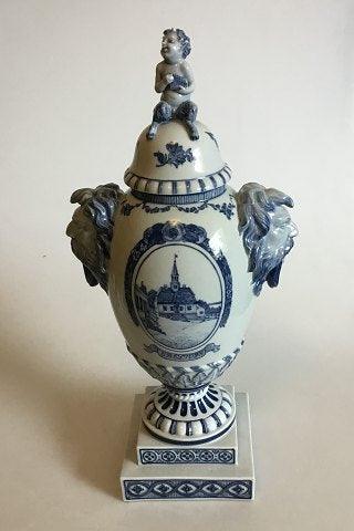 Royal Copenhagen Musselmalet Unika Vase af Oluf Jensen Bonnesen Stel - Danam Antik