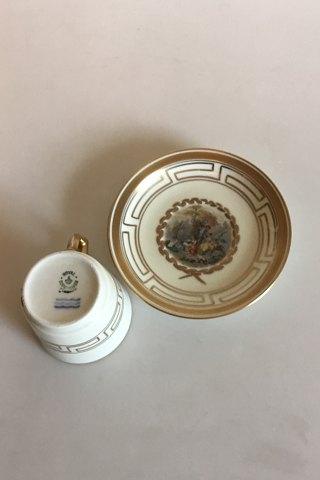 Royal Copenhagen Mytologisk dekoration med Amor Mokkakop - Danam Antik