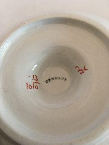 Royal Copenhagen / Aluminia "Rød Tranquebar" Marmelade Skål, Lille No. 1010 - Danam Antik