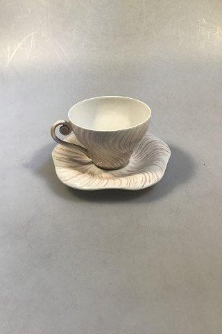 Royal Copenhagen Rosa Konkylie Kaffekop med Underkop No 14194 - Danam Antik