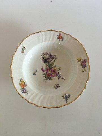 Royal Copenhagen Saksisk Blomst Dybtallerken No 1616 - Danam Antik