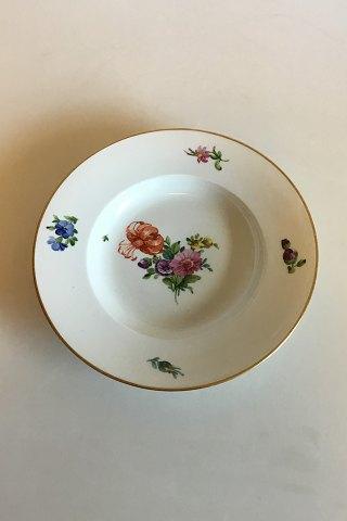 Royal Copenhagen Saksisk Blomst, Glat frokosttallerken No 493/10516 - Danam Antik