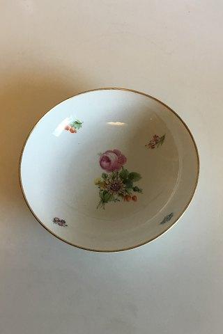 Royal Copenhagen Saksisk Blomst, Glat Skål No 493/9024 - Danam Antik