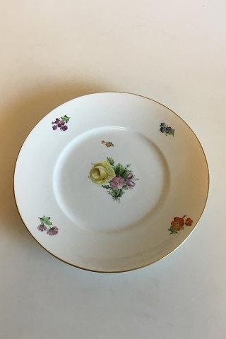 Royal Copenhagen Saksisk Blomst, Glat Spisetallerken No 493/10519 - Danam Antik