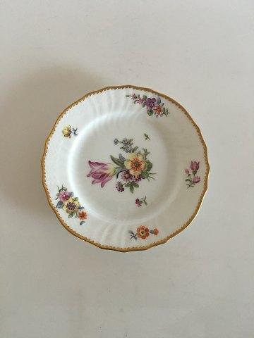 Royal Copenhagen Saksisk Blomst Kagetallerken No 1627 - Danam Antik