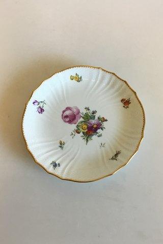 Royal Copenhagen Saksisk Blomst Sidetallerken No 1645 - Danam Antik