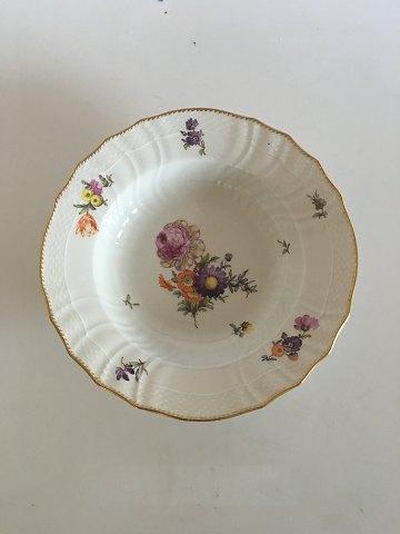 Royal Copenhagen Saksisk Blomst Stor Dybtallerken No 1614 - Danam Antik