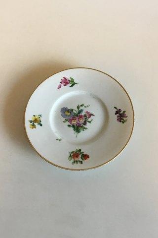 Royal Copenhagen Saxisk Blomst, Glat Kagetallerken No 493/10522 - Danam Antik