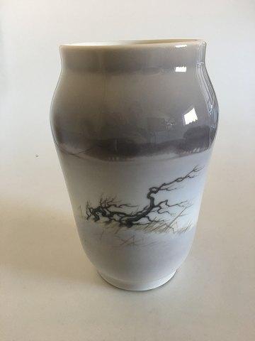 Royal Copenhagen unika vase af Johannes Larsen fra 1924 - Danam Antik