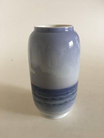 Royal Copenhagen Vase No 1484/107 med Skibsmotiv - Danam Antik