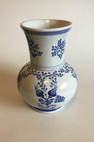 Royal Copenhagen/Aluminia Blå Tranquebar Stor Vase No 3038/978 - Danam Antik