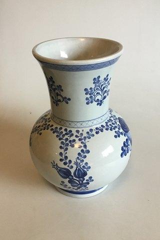 Royal Copenhagen/Aluminia Blå Tranquebar Stor Vase No 3038/978 - Danam Antik