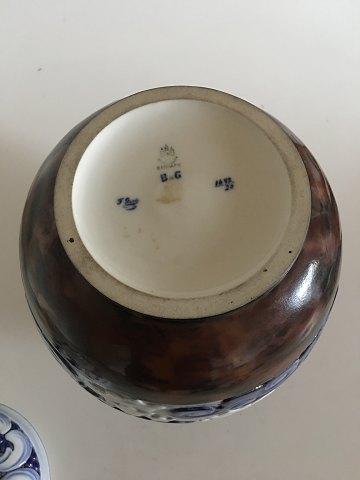 Stor Bing & Grøndahl Art Nouveau Unika Låg Vase af Fanny Garde fra 1920 - Danam Antik