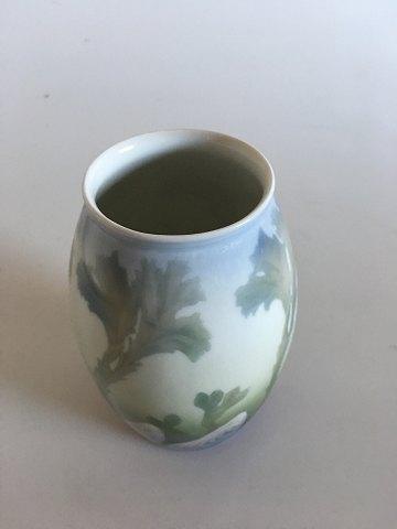 Tidligt Porsgrund Art Nouveau Vase med tang og muslinger - Danam Antik