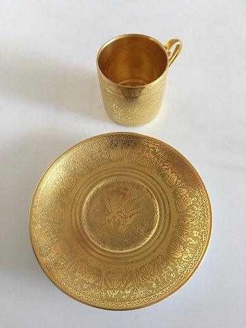 Tirschenreuth Porcelæns Kop i Guld - Danam Antik